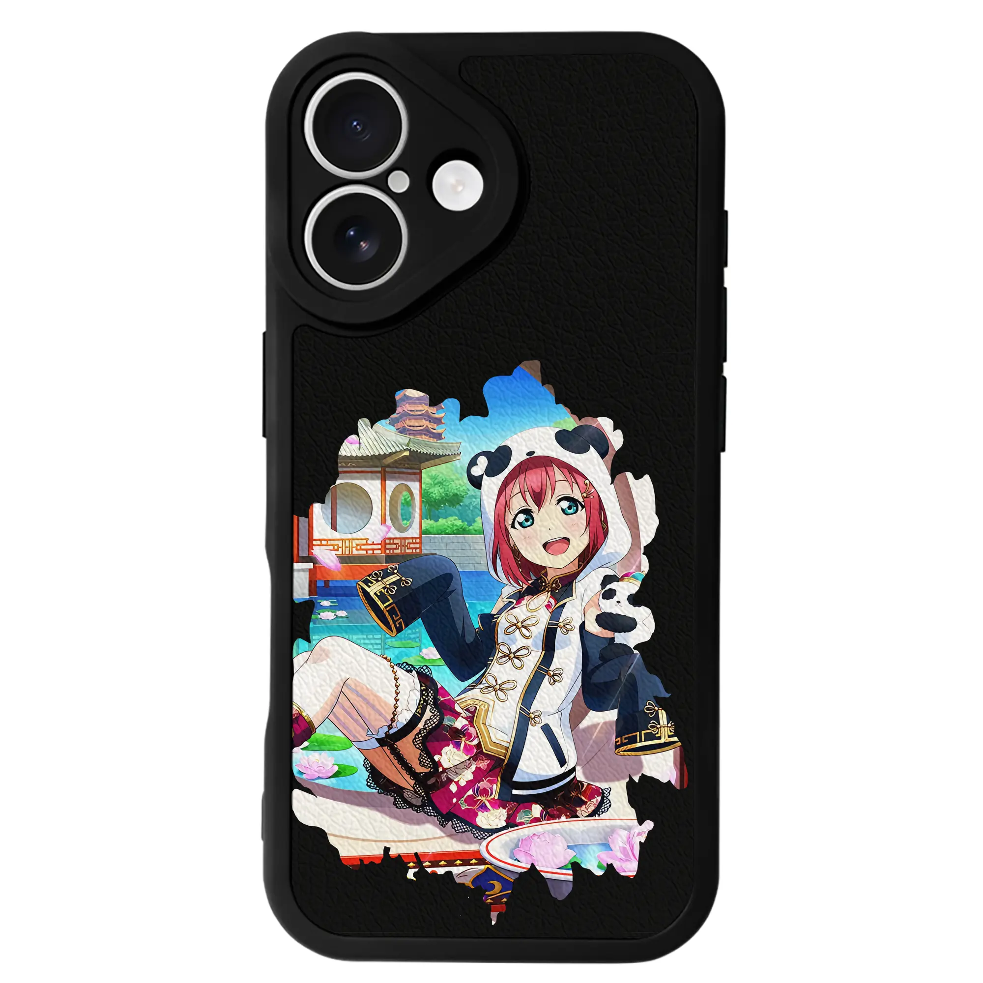 Love Live! グッズ,黒澤ルビィ - IPhone 16シリーズ対応 ・ シリコンスマホケース ・ レザー調 ・ 高精度フィット ・ 耐衝撃 ・ ワイヤレス充電対応 ・ 精密カット